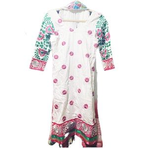 Cotten Hand Embroidered Patiala Salwar Suit